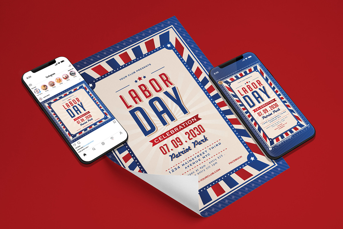 Labor Day Celebration Flyer Set, a Flyer Template by Totem Design Studio (Photo 2 of 4)