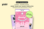 Halloween Mailchimp Email Newsletter, an Email Template by The Pixel Palace (Thumbnail 1 of 9)