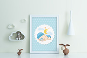Kids Room Frame Mockups, a Print Template by Milan Mockup (Thumbnail 1 of 6)