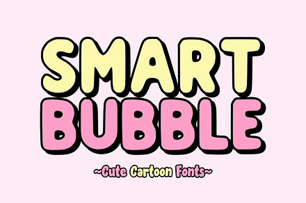 Smart Bubble - Cartoon Font Type, a Font by AMC STUDIO