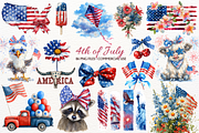 4th of July Clipart Independence Day, a Seasonal Illustration by SugarCloudStudioArt (Thumbnail 1 of 6)