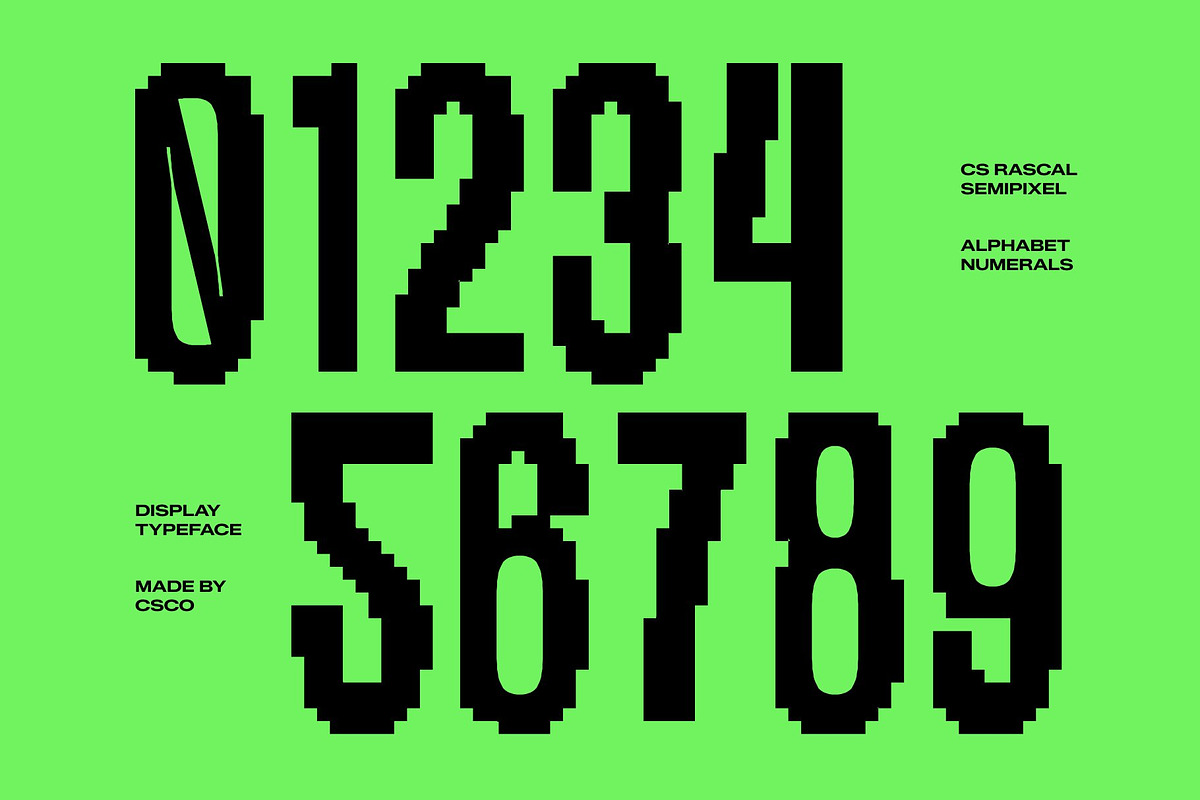 CS Rascal Semipixel, a Sans Serif Font by Craft Supply Co. (Photo 4 of 8)