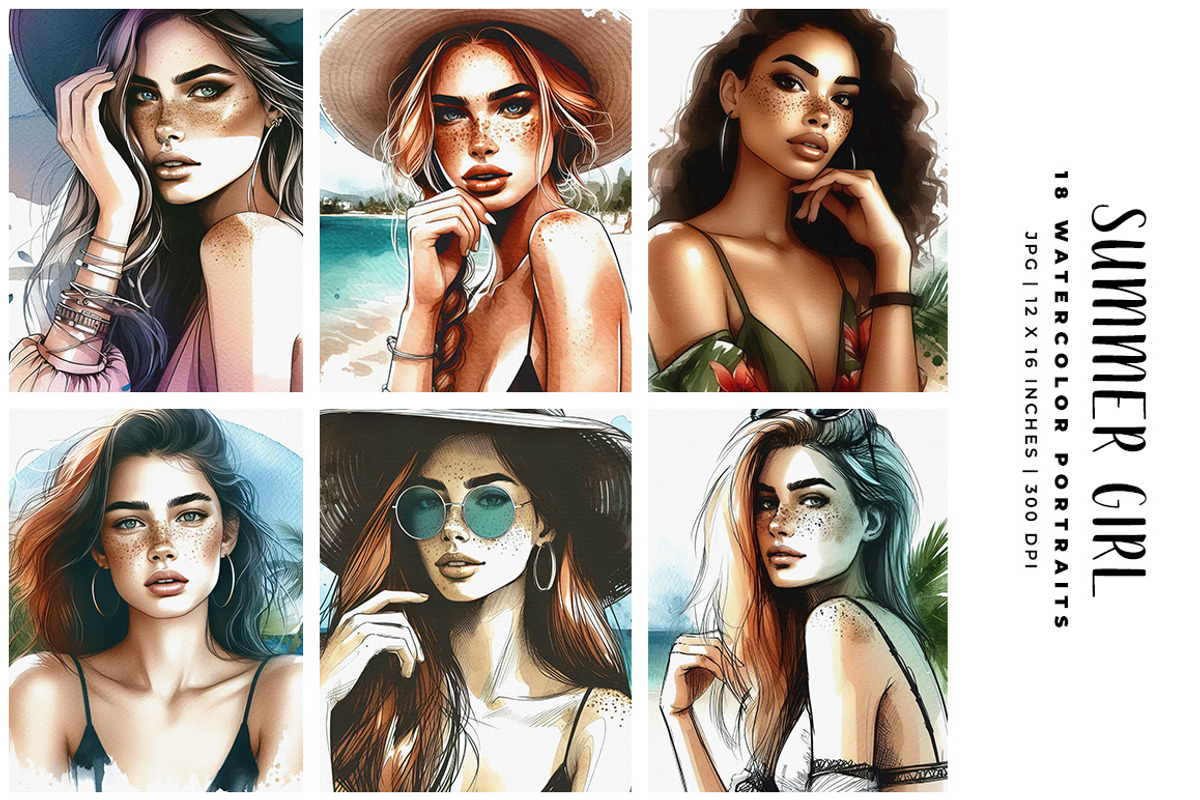 Summer Girl, a Person Illustration by Digital Art Creations (Photo 1 of 8)