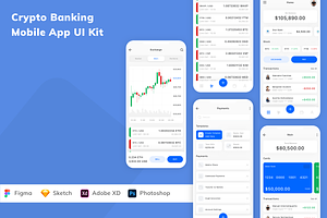 Crypto Banking Mobile App UI Kit