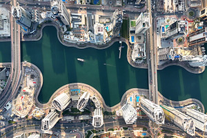 Dubai marina.