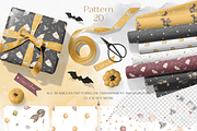 Halloween Bats watercolor clip art, an Illustration by Nastya Brekhova (Thumbnail 12 of 14)