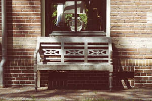 Bench window lamp vintage featuring website headers, pinterest posts, and