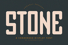 Stone - Condensed Font