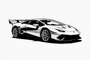 Supercar Vector Collection, an Illustration by Amazin_art (Thumbnail 3 of 9)