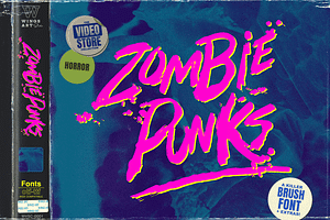 Zombie Punks - The Retro Horror Font