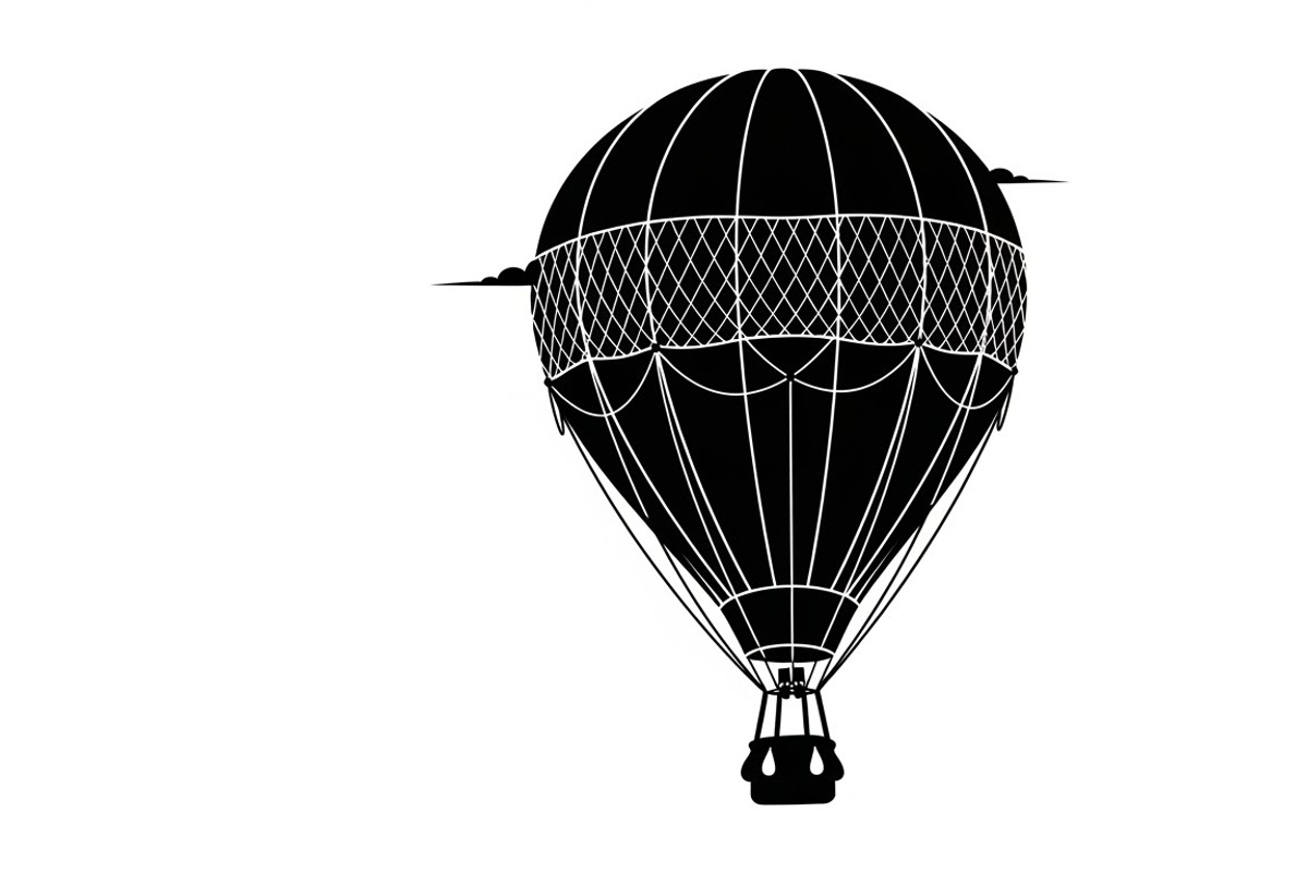 hot air balloon silhouettes, an Illustration by Amazin_art (Photo 14 of 31)