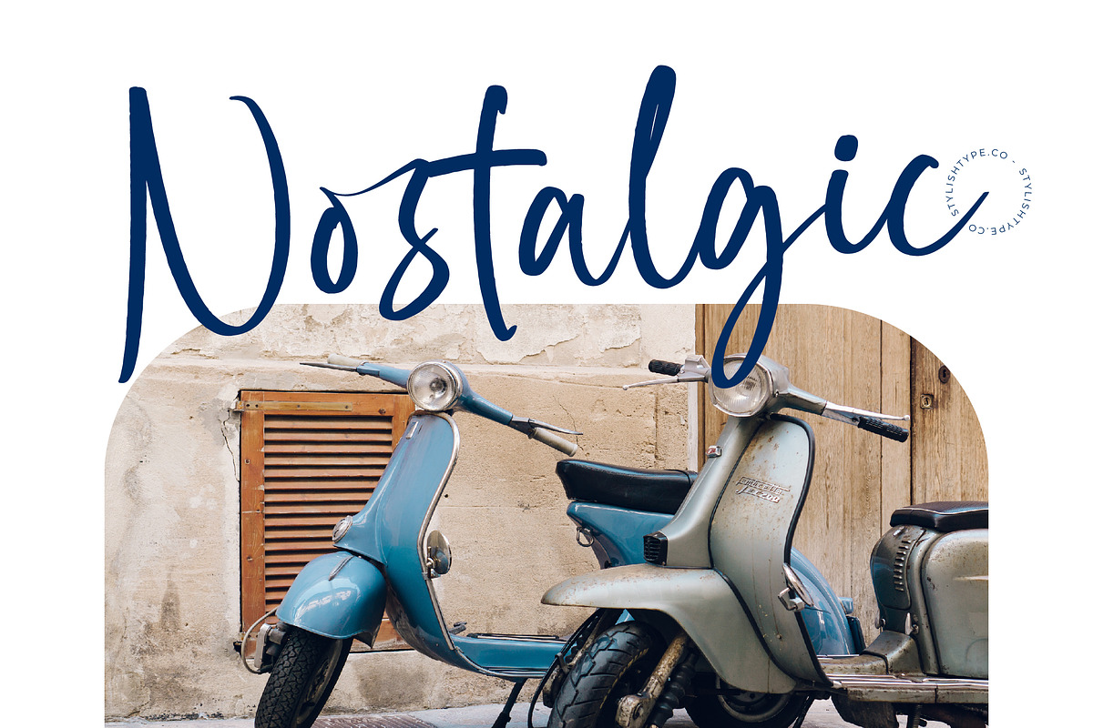Bright Nastury Texture Brush Font, a Script Font by stylishtype.co (Photo 16 of 20)