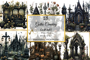 Halloween Cemetery Clipart