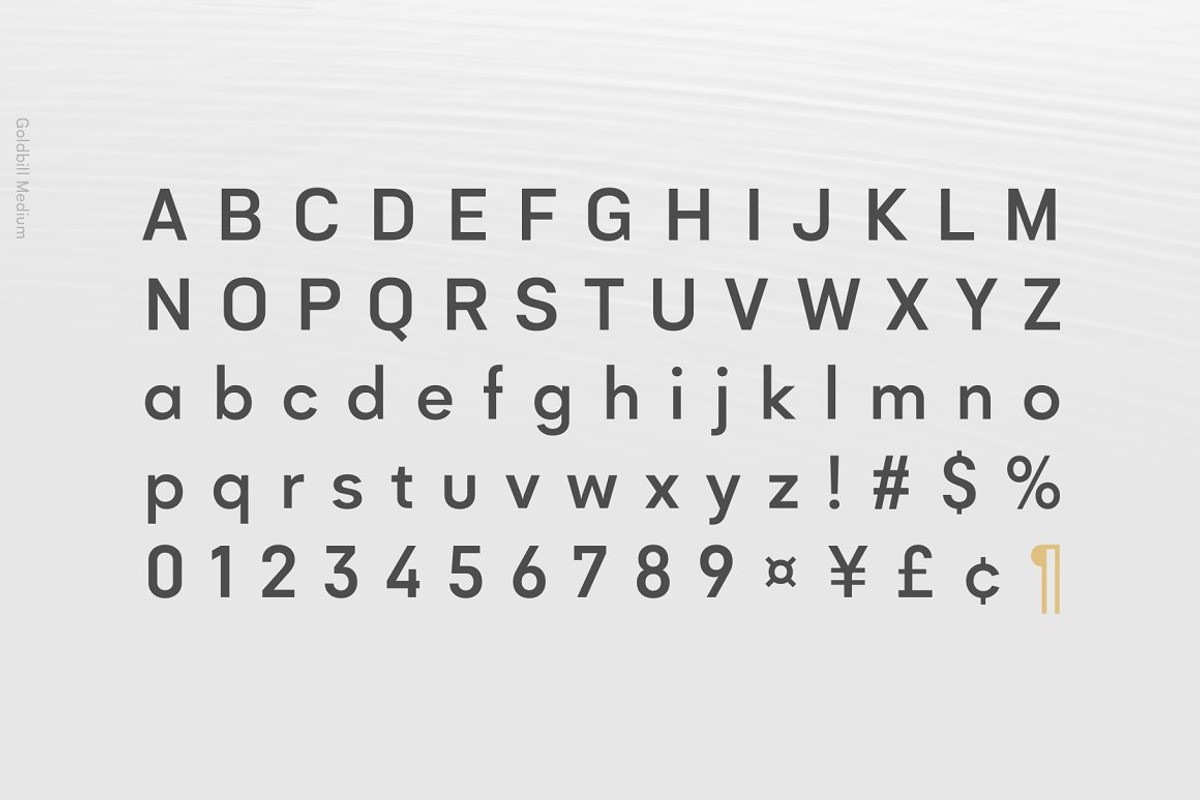 Goldbill | Geometric Sans Family, a Sans Serif Font by Wahyu & Sani Co. (Photo 6 of 11)