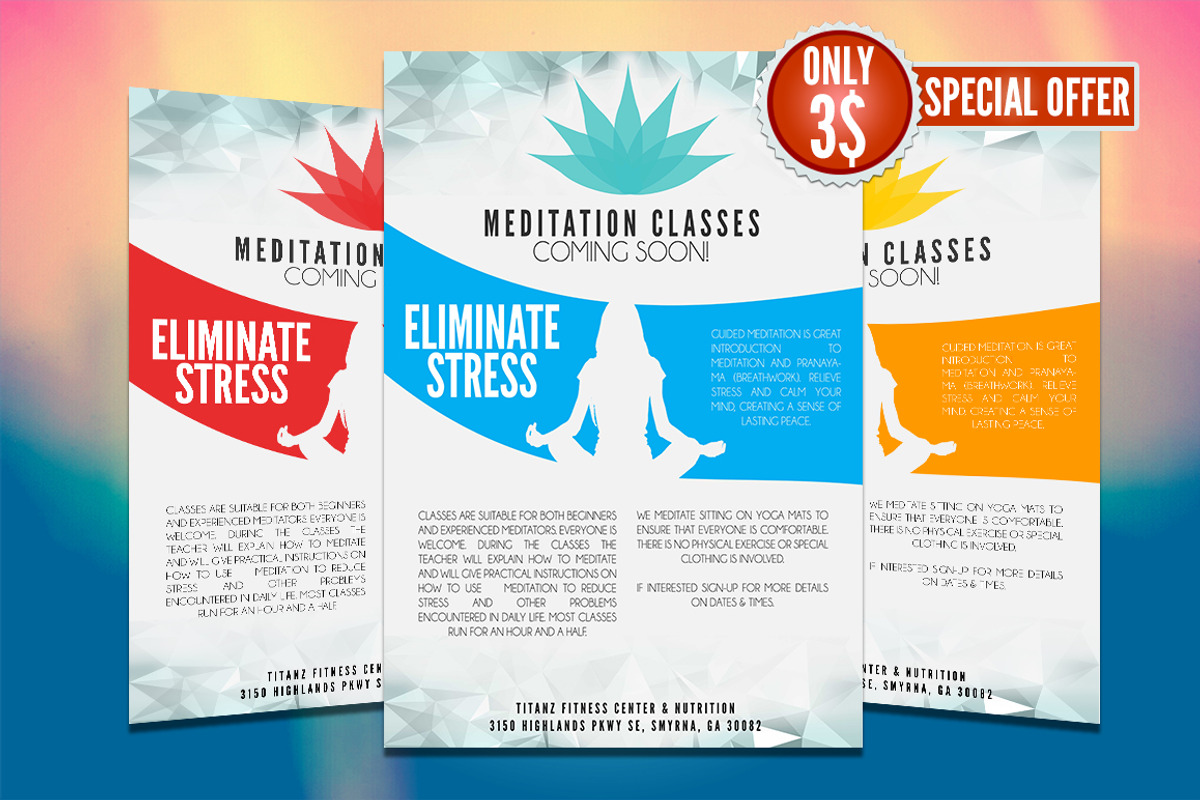YOGA FLYER TEMPLATE, a Flyer Template by Graphicfy Templates (Photo 1 of 3)