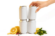 Soda Can Mockup Bundle, a Packaging Mockup by pixelmock (Thumbnail 6 of 12)