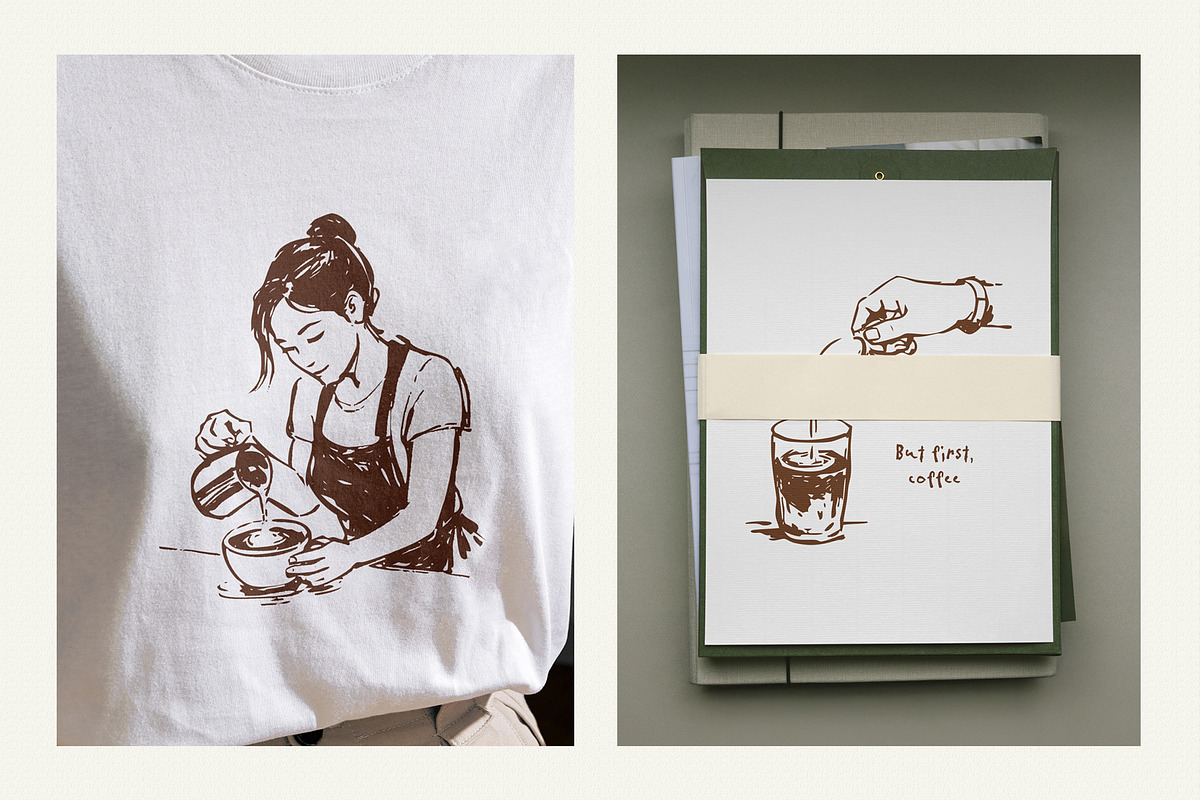 Modern Coffee Shop Clipart, an Object Illustration by divanovskaya_nv (Photo 8 of 16)