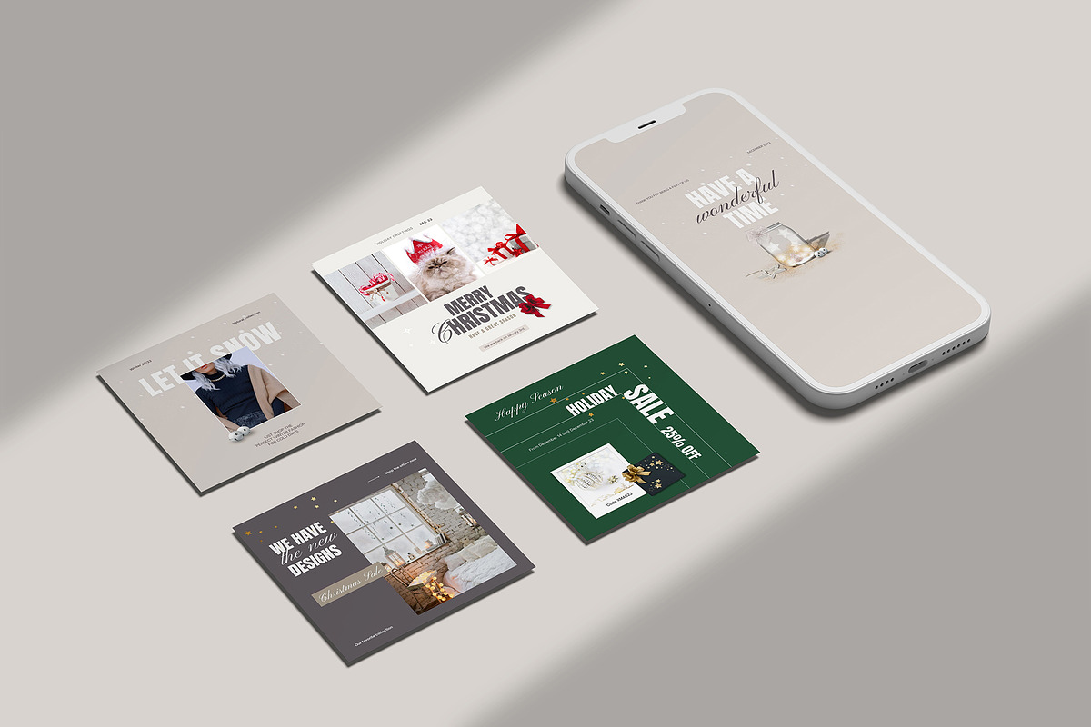 Christmas Instagram Pack - PSD/Canva, a Social Media Template by Imagination Area (Photo 5 of 7)