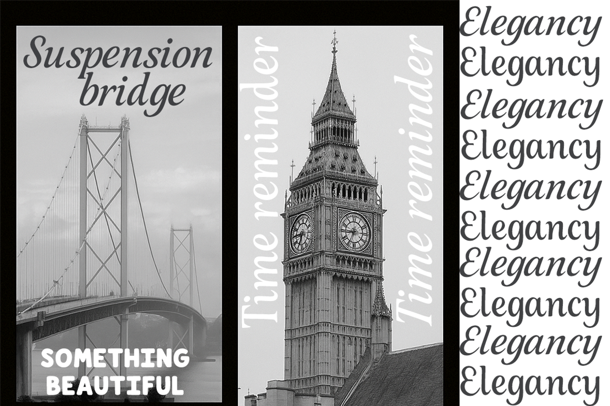 Elegancy font duo, a Script Font by cocodesign (Photo 8 of 9)