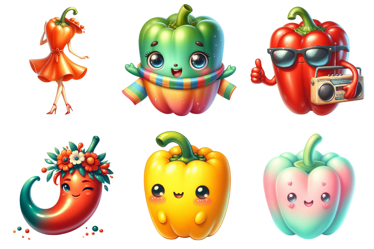 Pepper Watercolor Clipart., a Graphic by CitraGraphics (Photo 3 of 3)