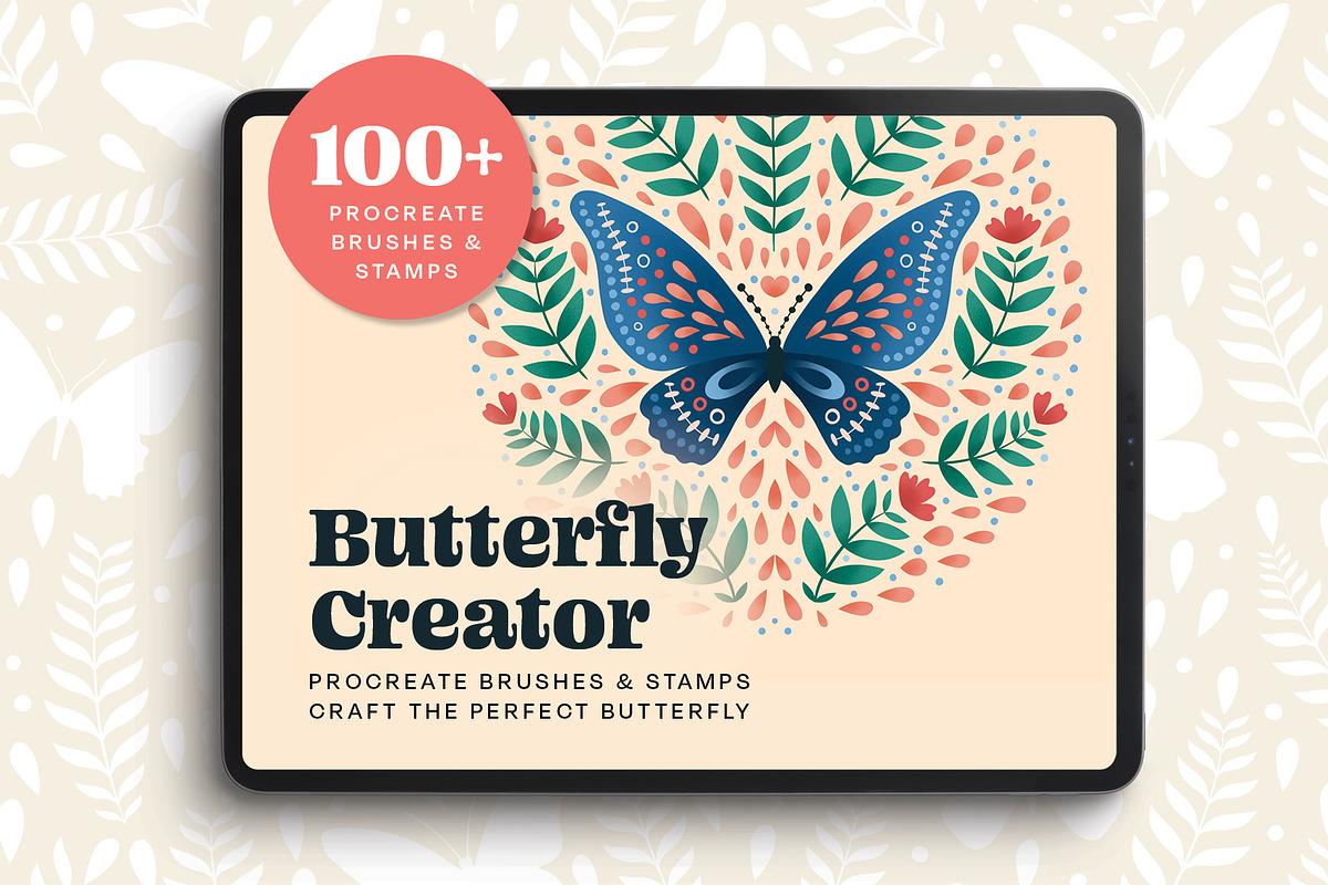 Butterfly Creator for Procreate, a Brush Add-On by Pencil Twist (Photo 1 of 10)