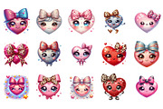 Glitter Pink Bow Heart Png, an Illustration by SinaCreation (Thumbnail 2 of 11)