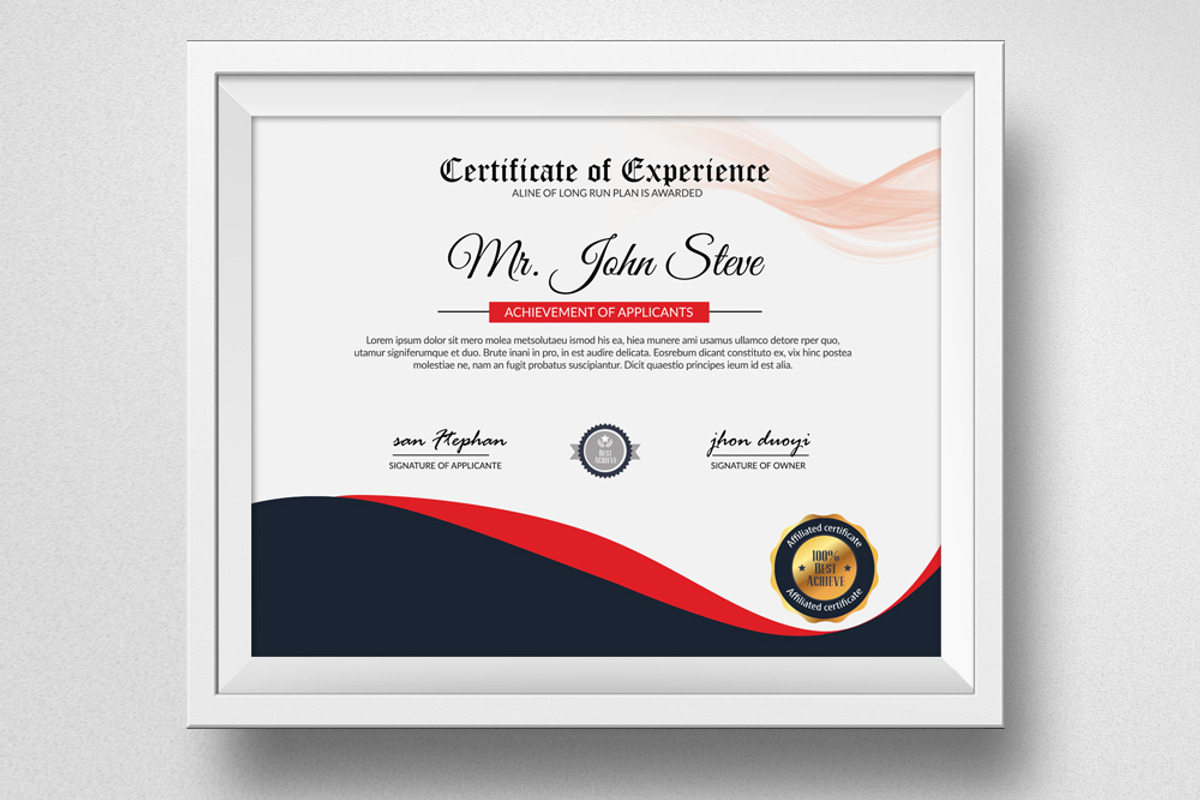 Diploma & Certificate Word Template, a Stationery Template by Business Flyers (Photo 2 of 2)