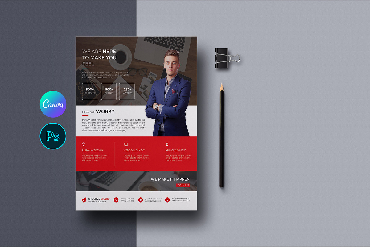 Corporate Flyer, a Flyer Template by retrographix (Photo 1 of 4)
