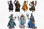 Orishas Pantheon Gods Cliparts, a Person Illustration by ThatsDesignArt (Thumbnail 10 of 16)