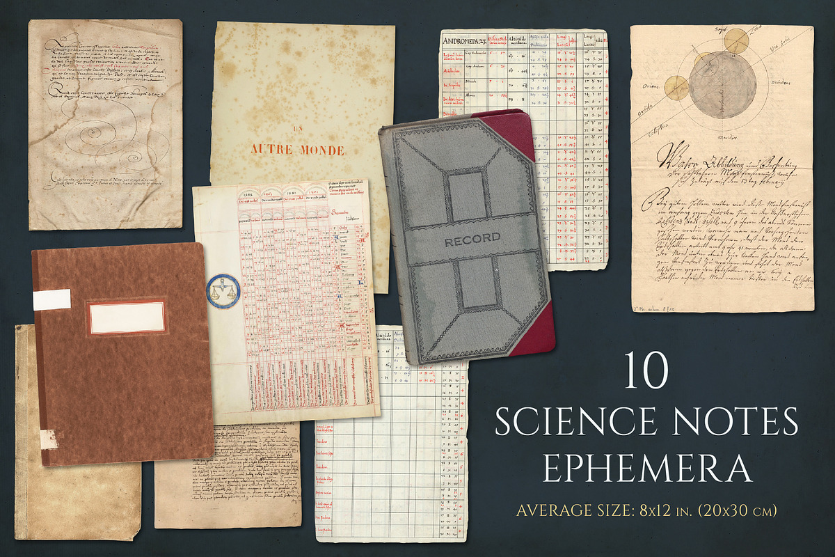 120 Vintage Celestial Ephemera, an Object Graphic by The Object Atlas (Photo 7 of 7)