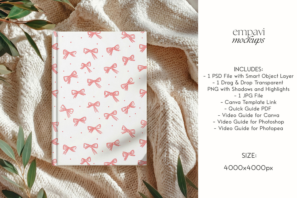 Hardcover Journal Matte Mockup, an Advertising Mockup by EmpaviMockups (Photo 5 of 7)