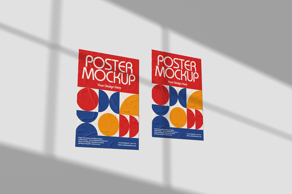 Wall Poster Mockup, a Packaging Mockup by Hazzpro_Std (Photo 3 of 6)
