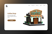 3D Coffee Shop Icons, a Food & Drink 3D Model by Flat Icons (Thumbnail 5 of 8)
