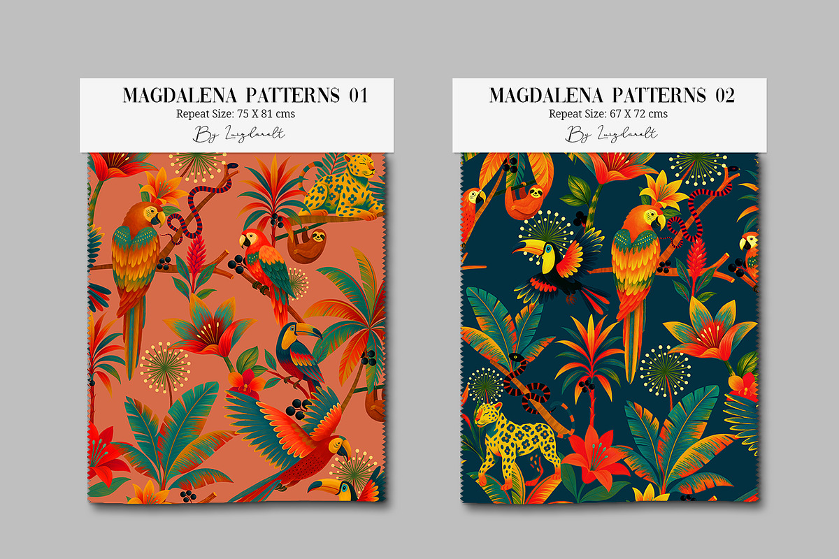 Amazonian Botanical Seamless, a Wallpaper Graphic by Luiz da Rolt Grathwohl (Photo 4 of 8)