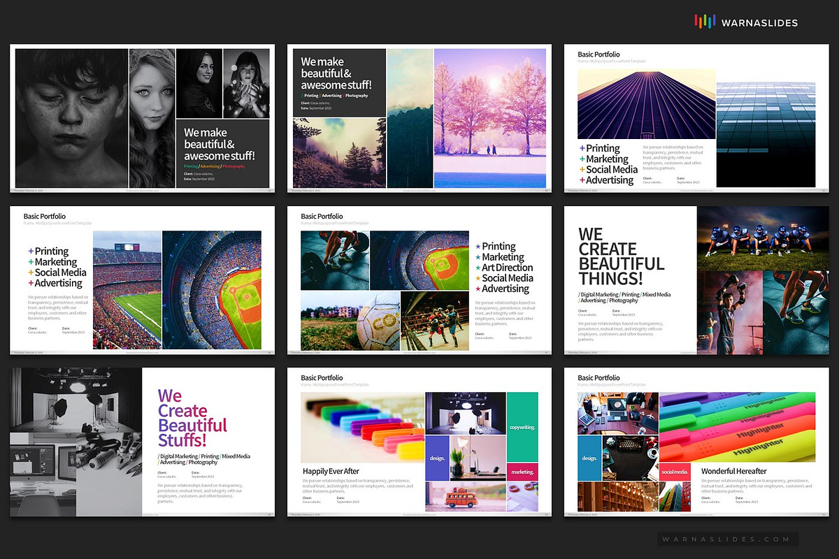 Portfolio PowerPoint Templates, a Presentation Template by Warna Works (Photo 13 of 27)