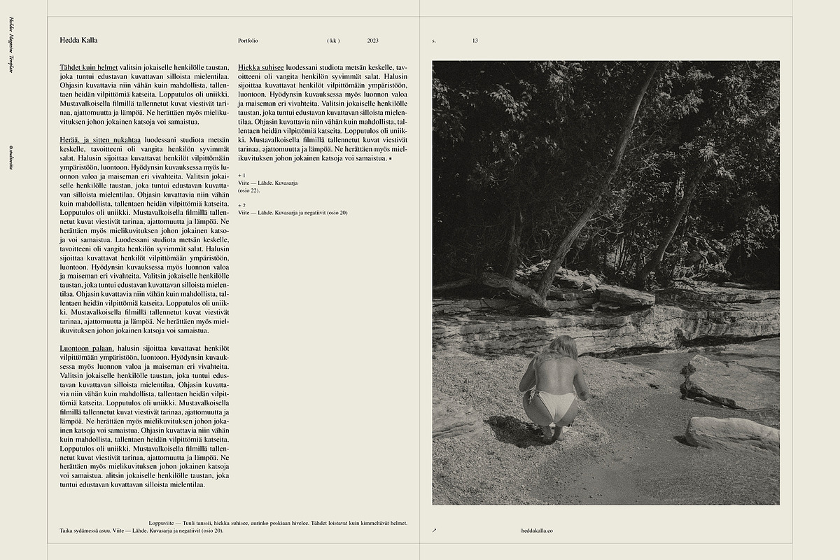Magazine Lookbook Template InDesign, a Magazine Template by Studio Viita (Photo 9 of 10)