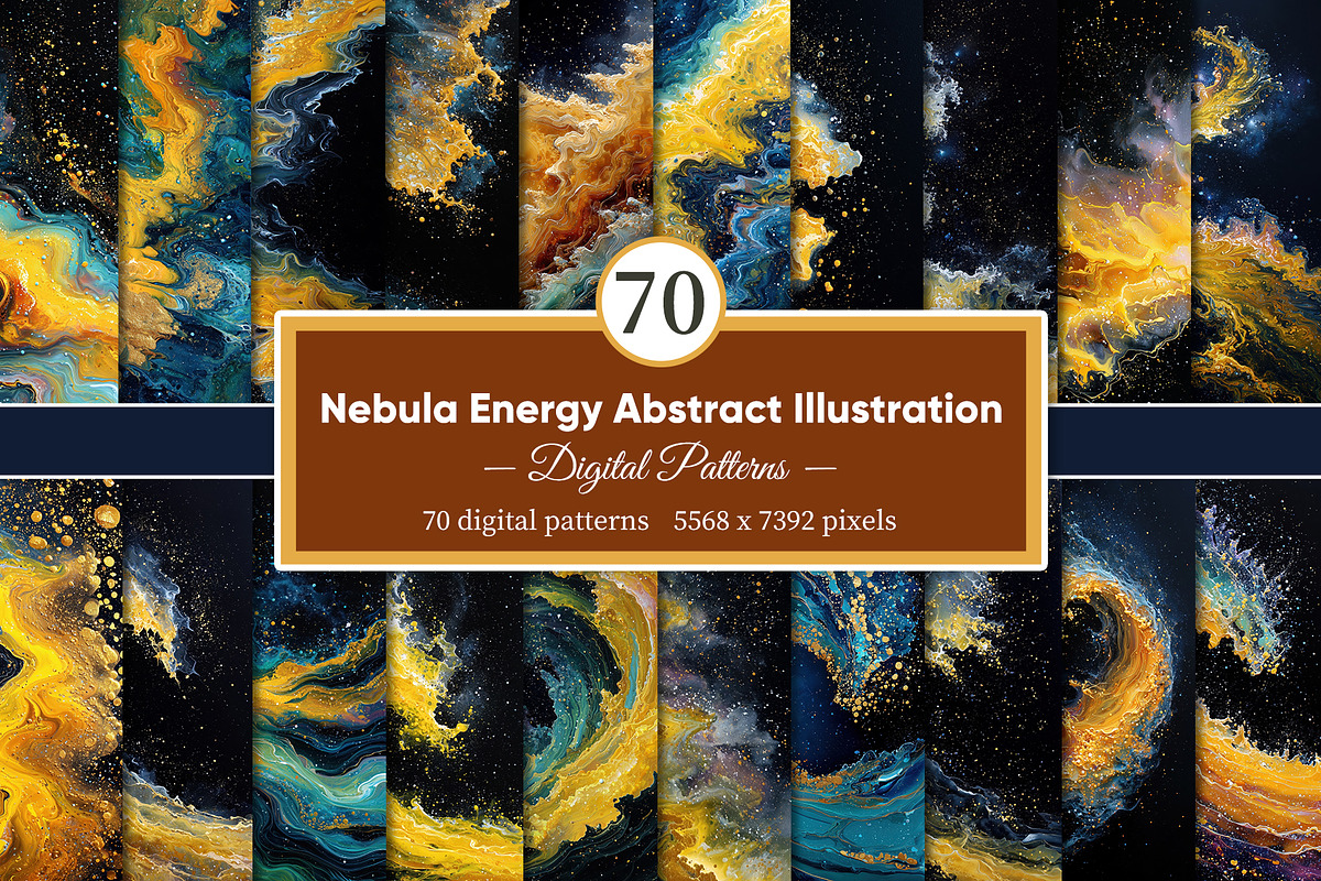 Nebula Energy Abstract Illustration, a Decorative Illustration by Housui Patterns (Photo 1 of 12)