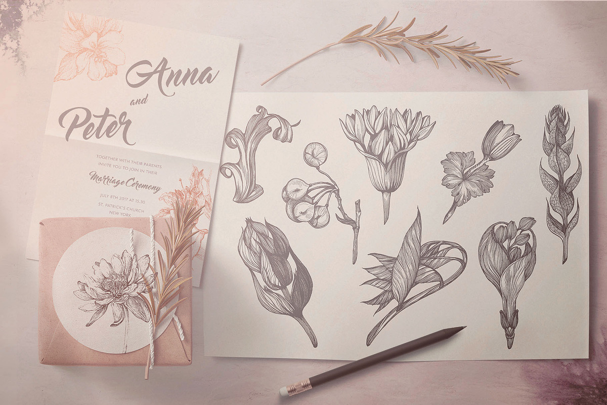 Touch of Nature Collection, a Decorative Illustration by Michael Rayback Design (Photo 10 of 20)