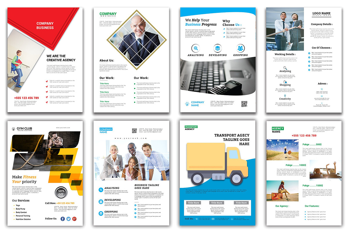 300+ Flyer Template Bundle 98% OFF, a Flyer Template by ZAAS (Photo 27 of 32)