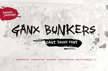 GanxBungkers - Paint Brush Font