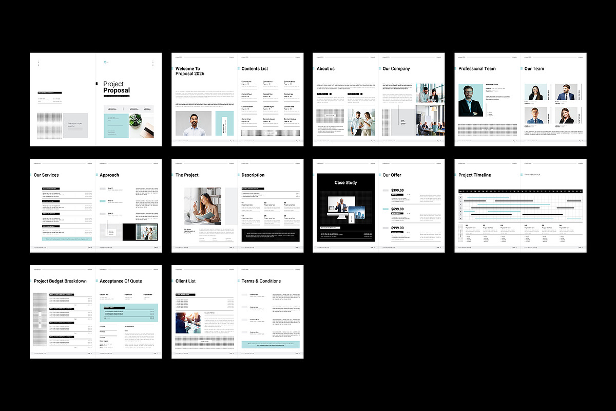 Project Proposal Template | CANVA, a Brochure Template by ArtisanaAura (Photo 10 of 10)