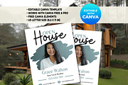 Open House Sign, Editable With Canva, a Marketing Template by M9 Design (Thumbnail 3 of 6)