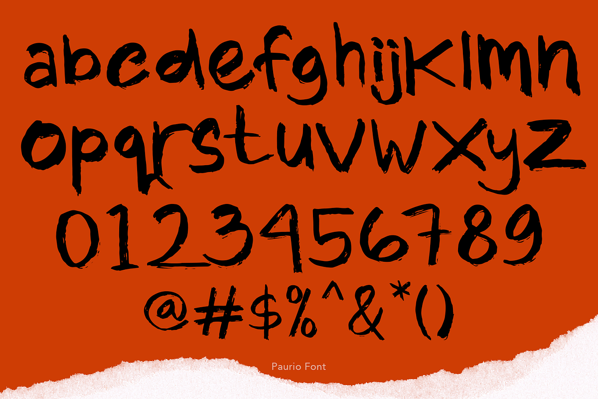 Paurio Brush Font, a Handwritten Font by madeDeduk (Photo 5 of 8)
