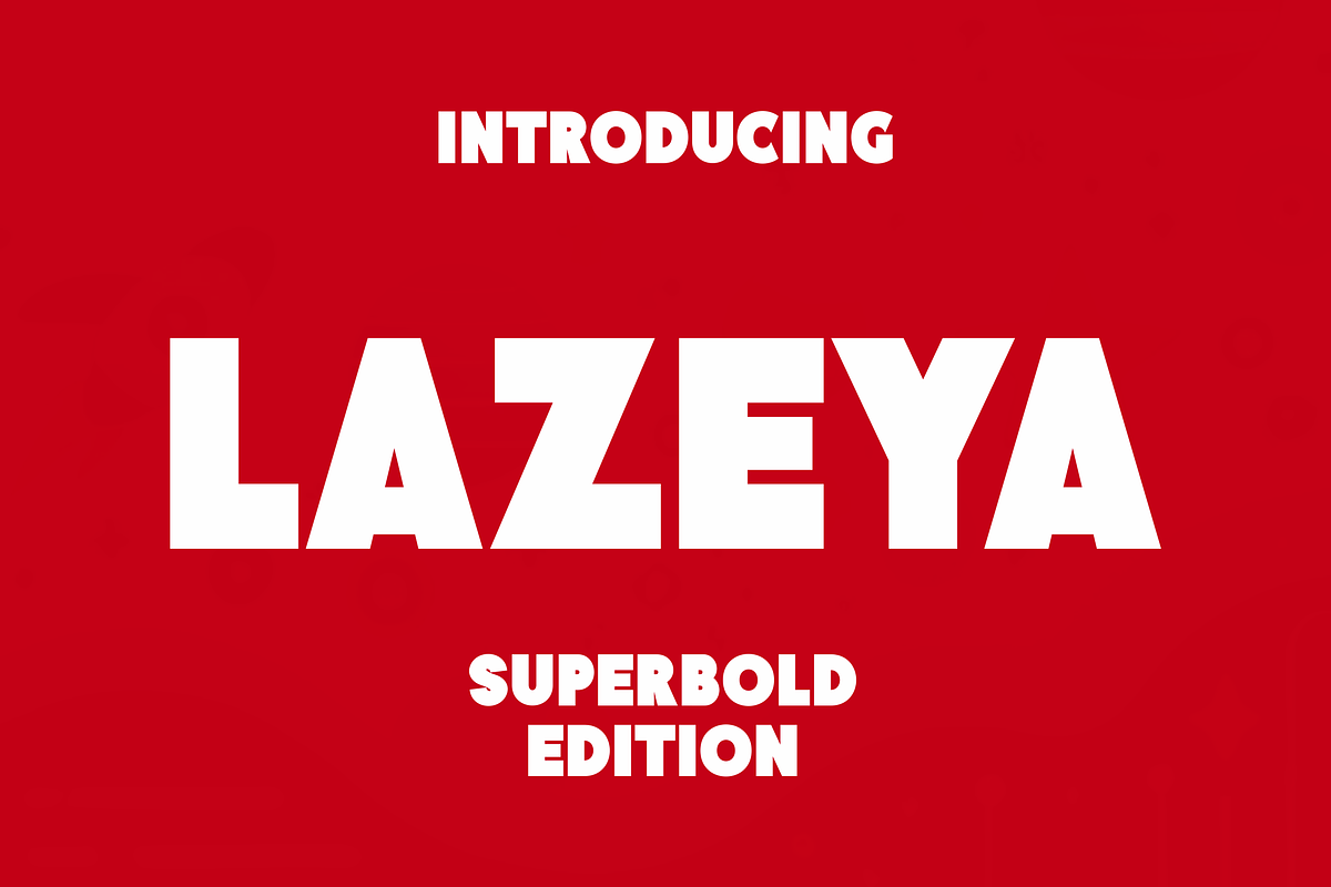 Lazeya - Bold Font, a Sans Serif Font by Monoletter Studio (Photo 1 of 4)