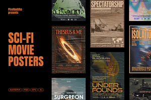 Sci-Fi Movie Posters, a Poster Template by pixelbuddha.net