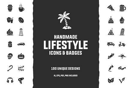 100 handmade lifestyle icons