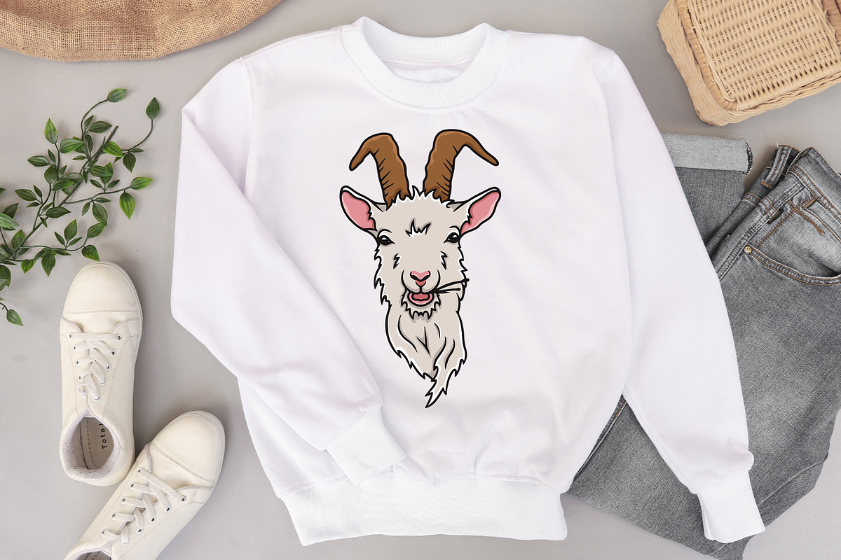 Goat svg dxf png, goat clipart, an Object Graphic by Bila Vorona (Photo 5 of 5)