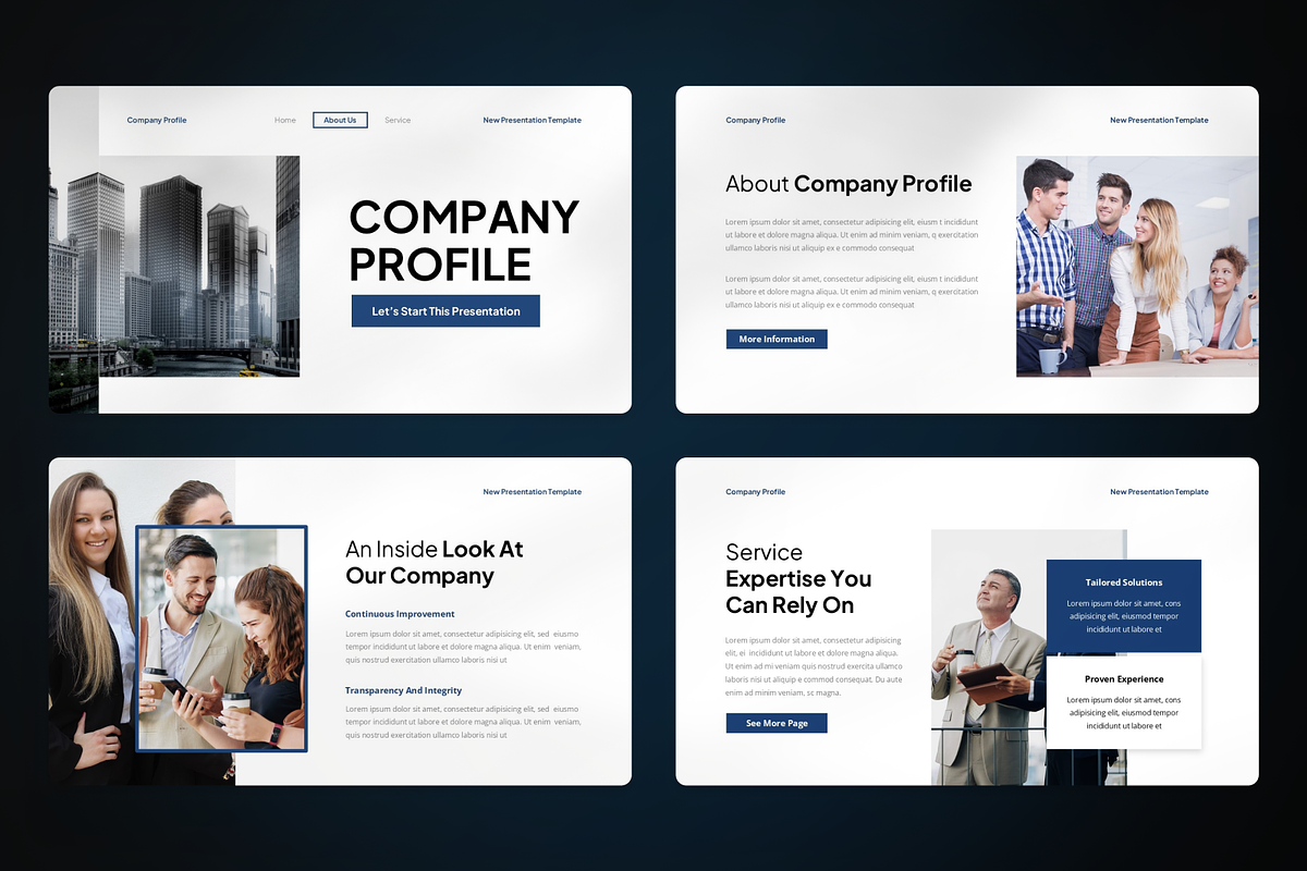 Corporate Company Profile Keynote, a Presentation Template by SquidPixey (Photo 2 of 7)