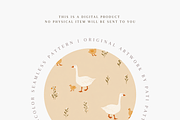 Cute Goose and Duck Seamless Pattern, a Pattern Graphic by Pati Charm Studio (Thumbnail 4 of 7)