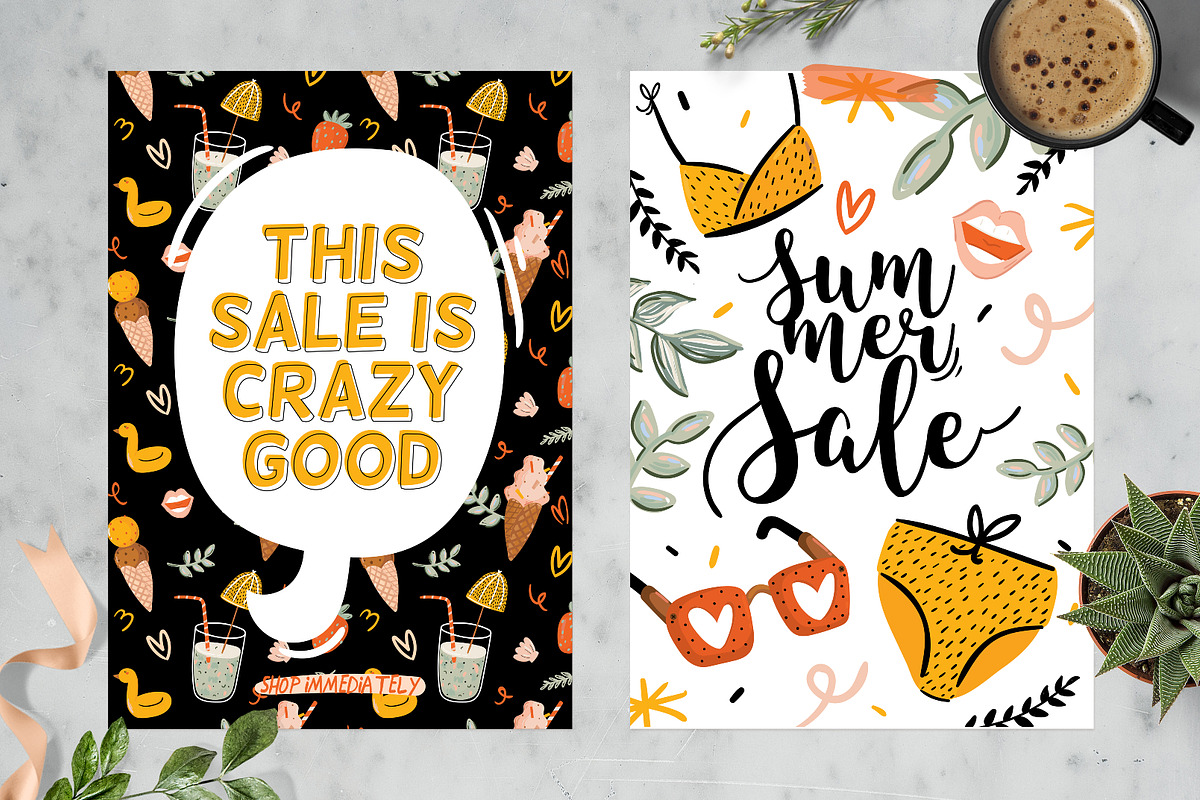Summer Sale Posters, an Object Graphic by Ruslana Lubenets (Photo 9 of 10)